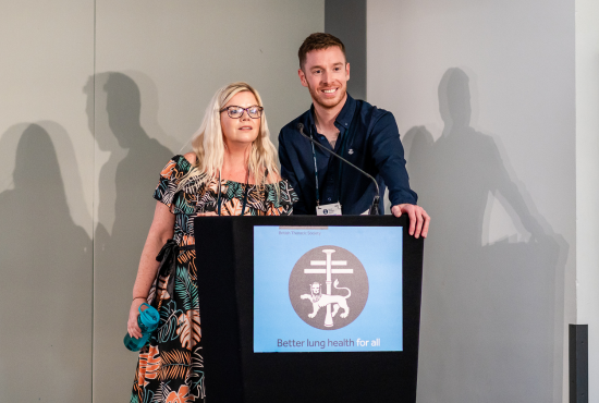 Male and female abstract presenters