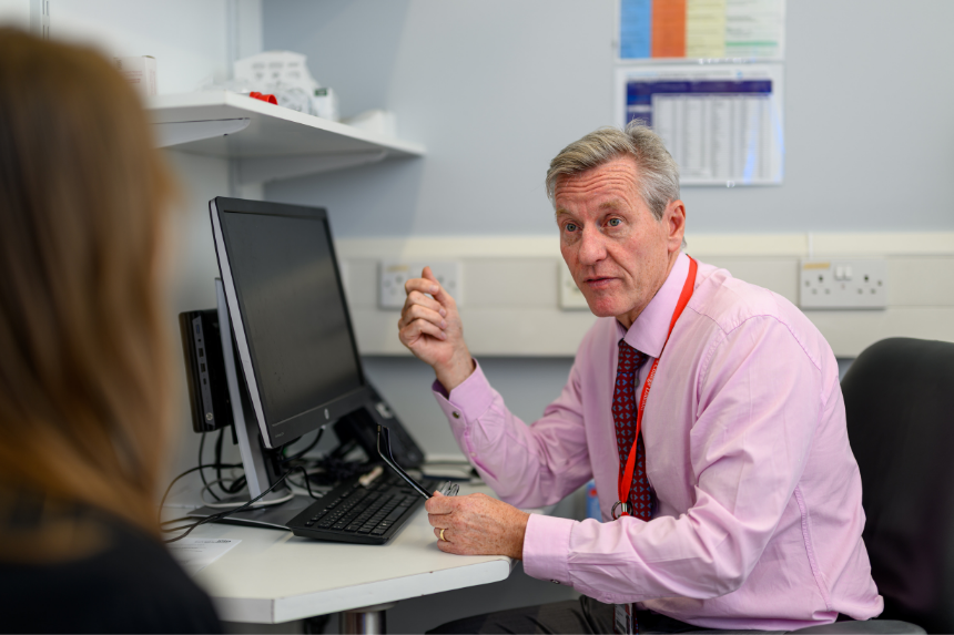 Pulmonary vascular male clinician consultation