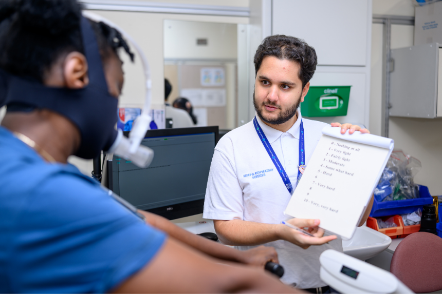 Female Asthma Patient With Male Clinician