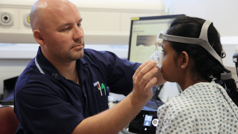 Oxygen mask fitting