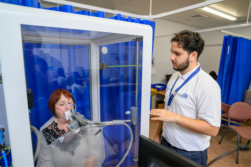 Smoking lung function test